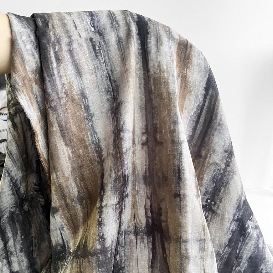 Fioletowo-brązowa etniczna tka – Sewing Batik Fabric recenzja i cena