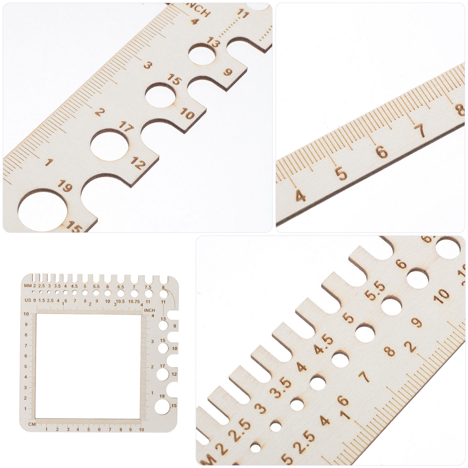2 sztuki drewnianych mierników – Sewing Gauge Ruler recenzja i cena